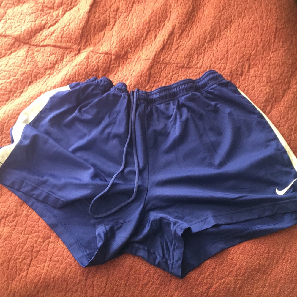 blue nike dri-fit kids shorts